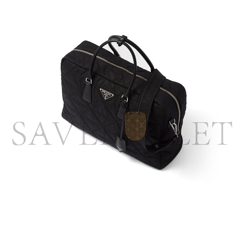 Pra*a quilted re-nylon travel bag 2va009 (45*30.5*15cm)